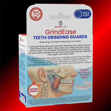 Back view of the carton for dental grade teeth grinding mouthpiece for sleep bruxism, jaw pain reduction and tooth damage prevention