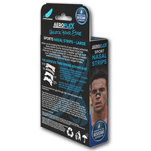 Aeroflex Sport Nasal Strips – Large (Black, 45-Pack with Free Tin)