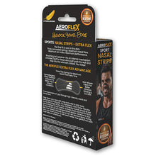 Aeroflex Sport Extra Flex Nasal Strips – Black (45-Pack with Free Tin)