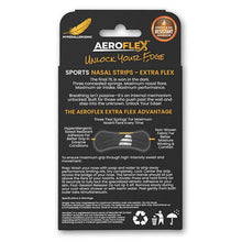 Aeroflex Sport Extra Flex Nasal Strips – Black (45-Pack with Free Tin)