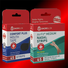 Snorblok Nasal Strips and Mouth Tape Combo (Medium)