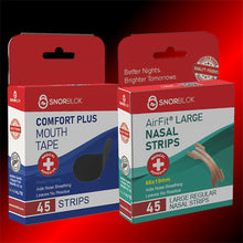 Snorblok Nasal Strips and Mouth Tape Combo (Large)