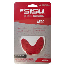 SISU Nextgen Aero Medium Red Mouthguard – Slim Fit Sports Mouthguard for Adults & Teens - Braces Compatible