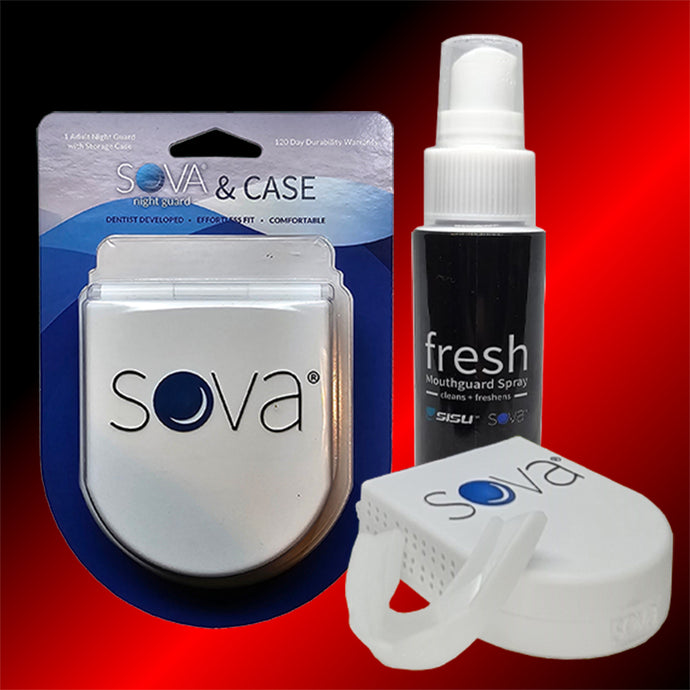 Bruxism Teeth Grinding Mouthguard Kit | SOVA 3D Nightguard + Nightguard Spray