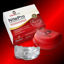 Snorblok NitePro adjustable mandibular advancement device for snoring relief and open airway support 