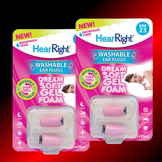Snoring Earplugs | Dreamsoft® Women's Washable Earplugs | Waterproof Foam