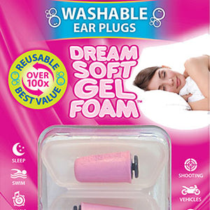 Snoring Earplugs | Dreamsoft® Women's Washable Earplugs | Waterproof Foam